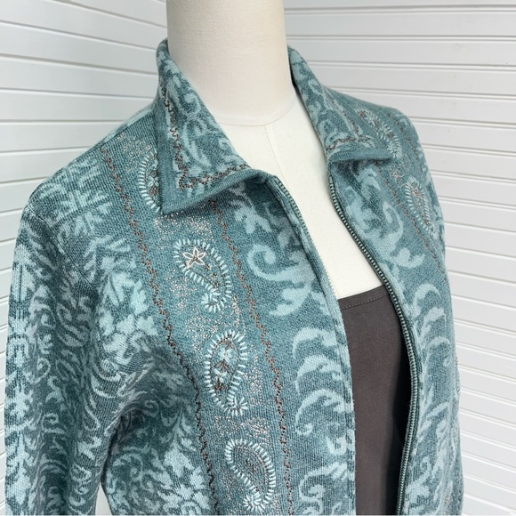 Pendleton Collared Zip Front Cardigan - Picture 7 of 8